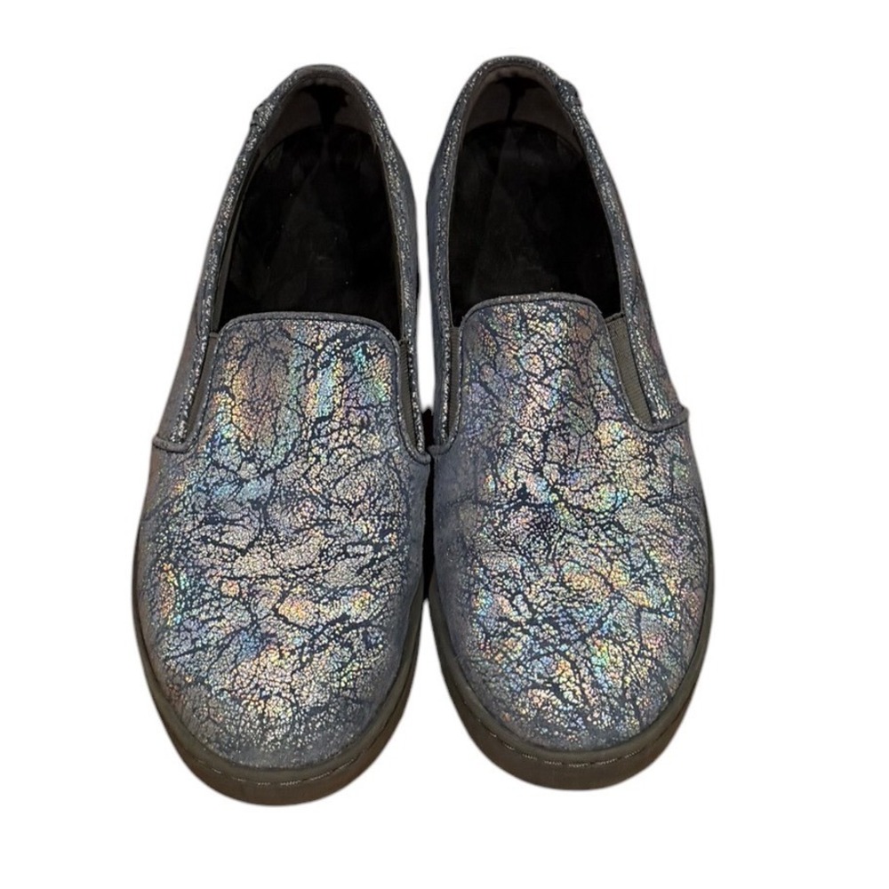 Vionic Avery Pro Blue Metallic Orthaheel support sharp and classy shoe sz 20